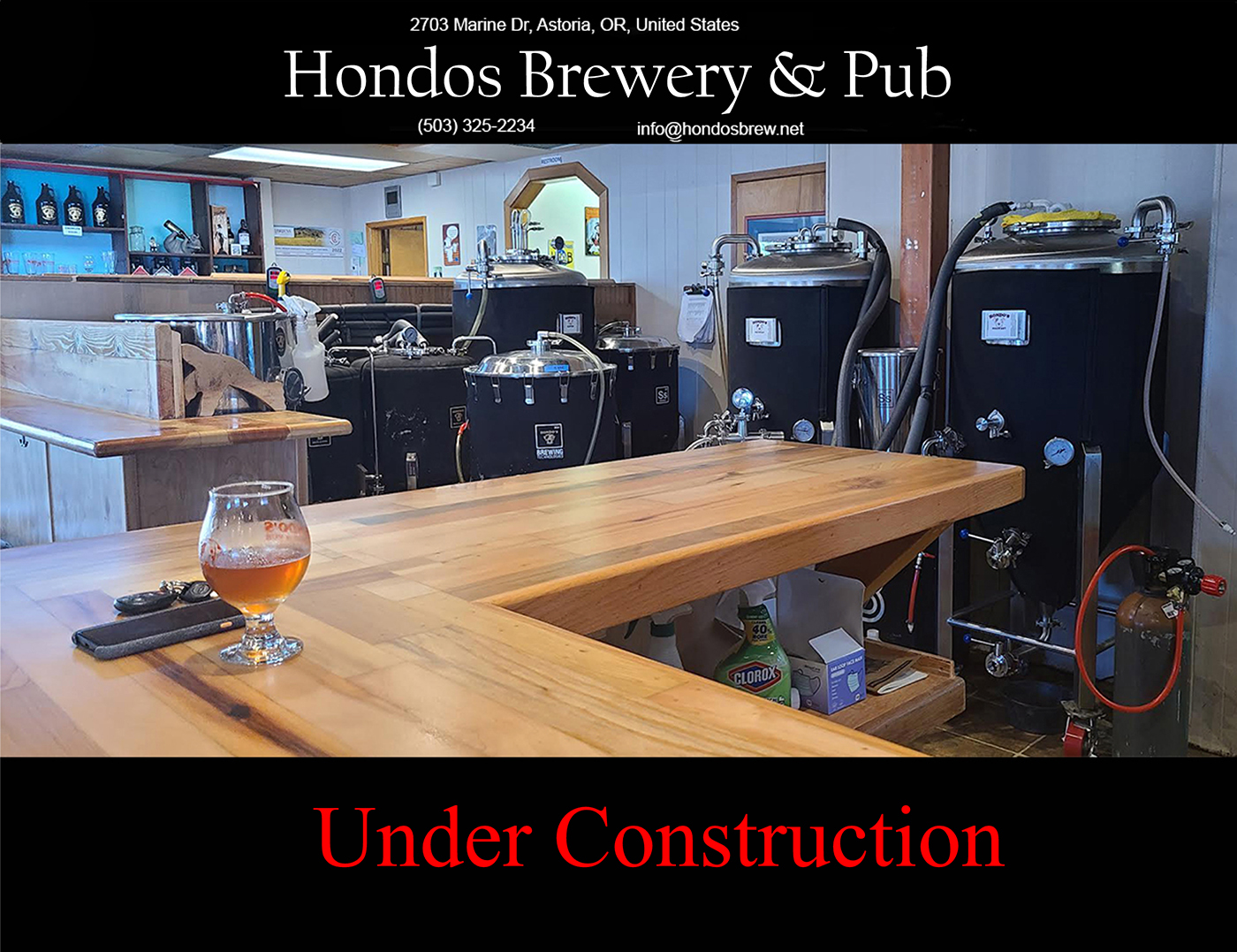 Hondos Brewery and Pub. Astoria Oregon